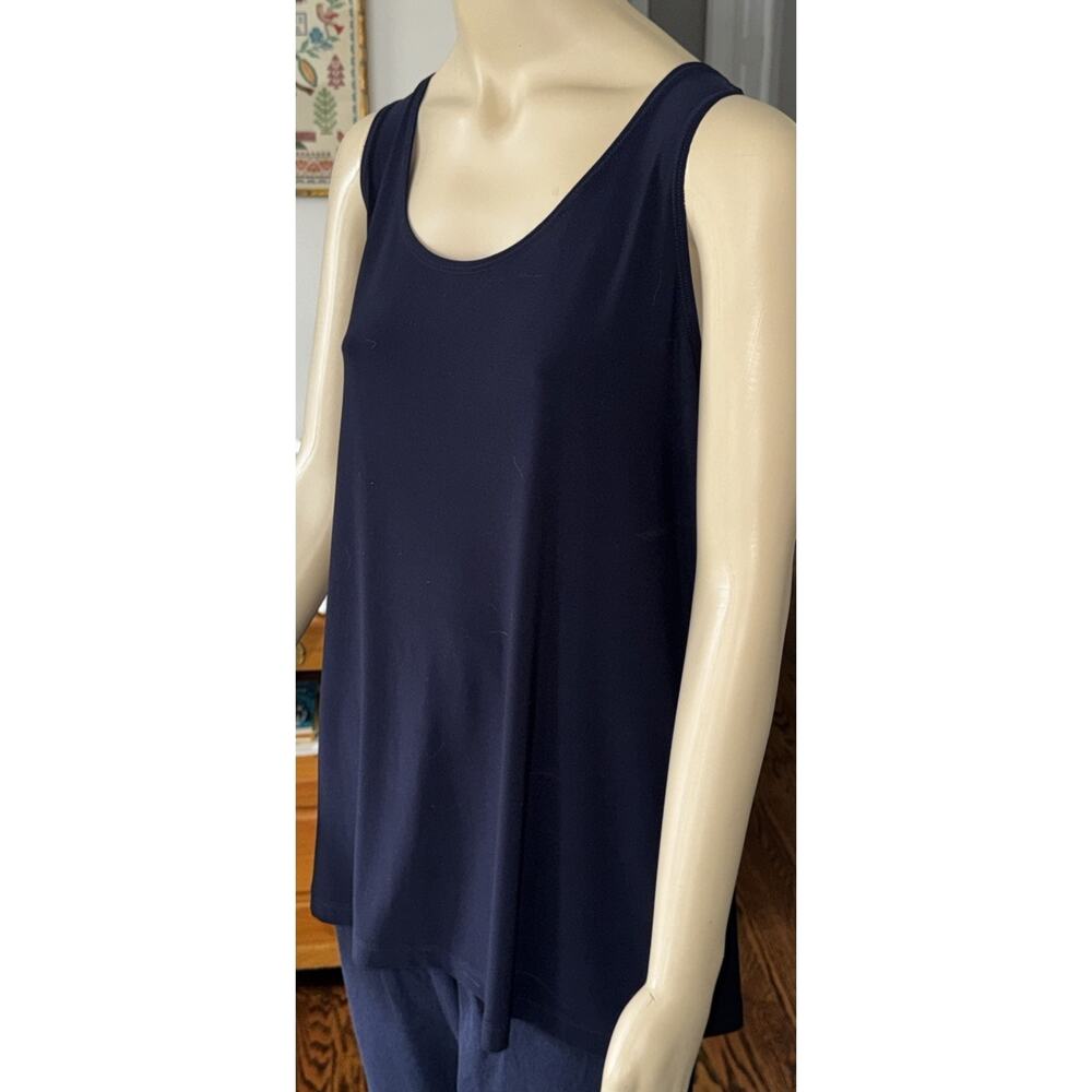 Picadilly Canada‎ Tank Top Lot 3 Womens XL Black Navy Sleeveless Stretch Knit